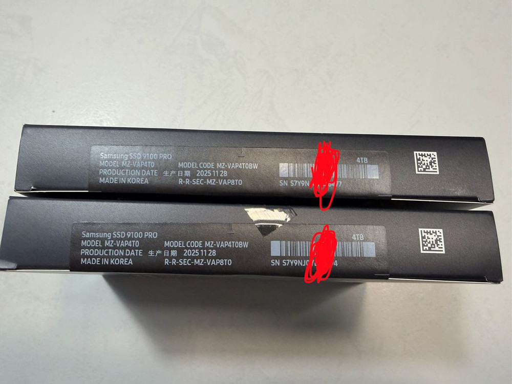 (미개봉 국내정품) 삼성 9100PRO M.2 SSD 4TB 이미지
