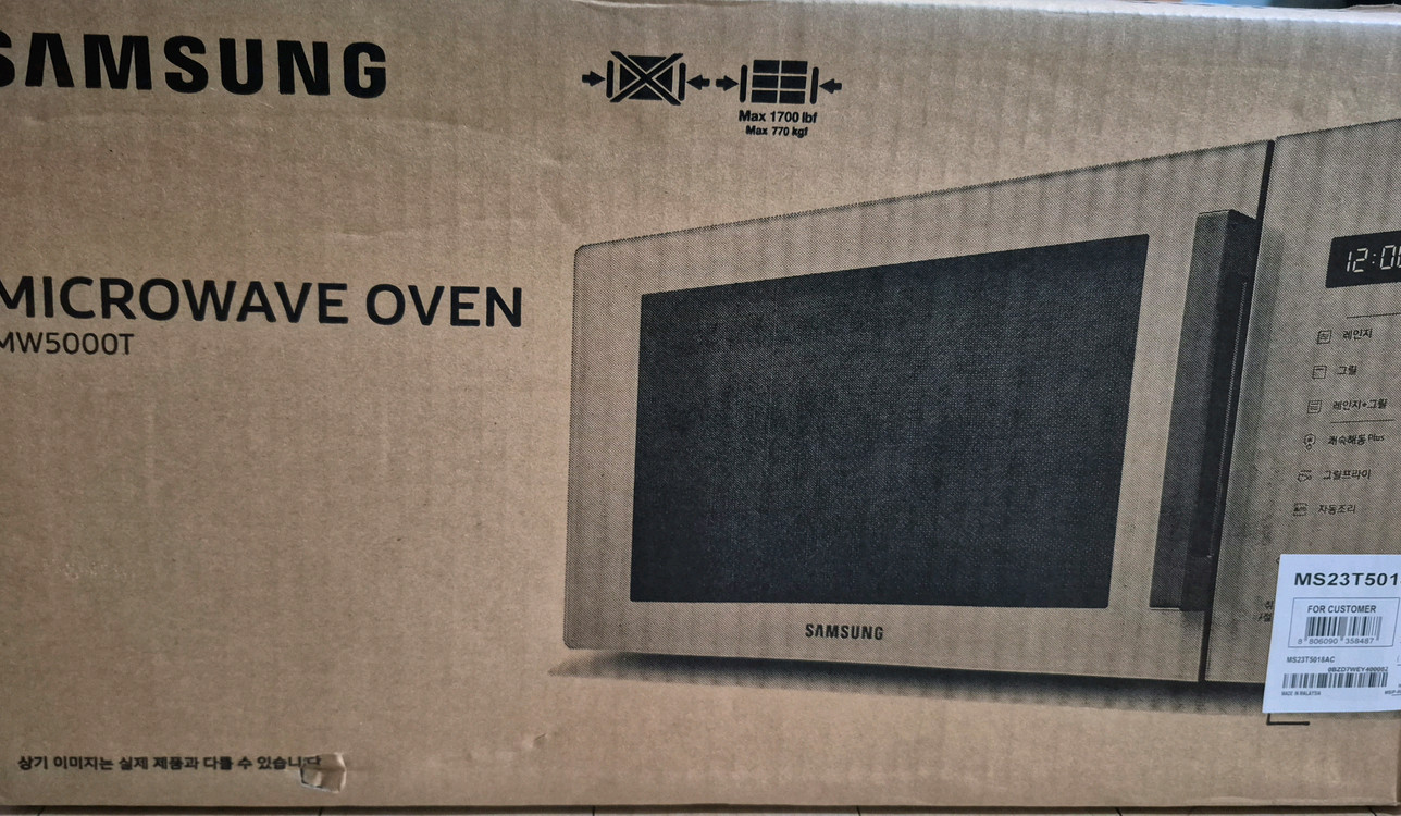 [미사용 새제품]비스포크 전자레인지 MS23T5018AC 이미지