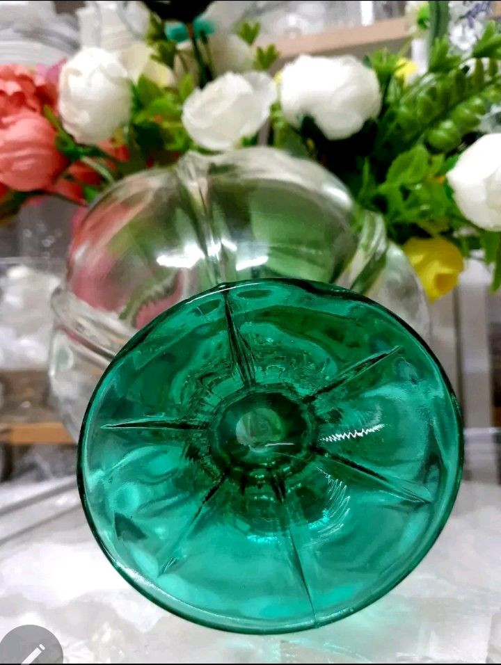 유리디저트볼16cm고블렛유리잔2p일괄 이미지