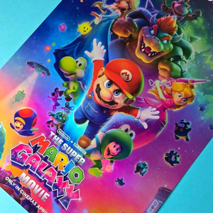 슈퍼 마리오 갤럭시 돌비 포스터 영화 특전 굿즈 이미지