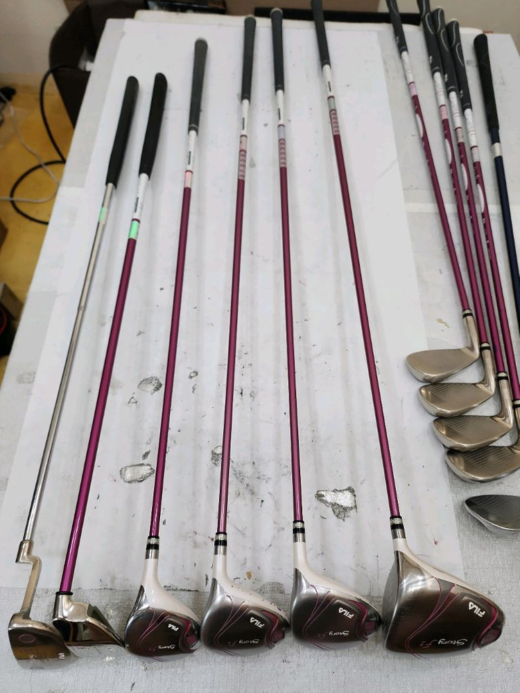 25만 필라 아이언 드라이버 등 여성용 중고골프채 풀세트 이미지