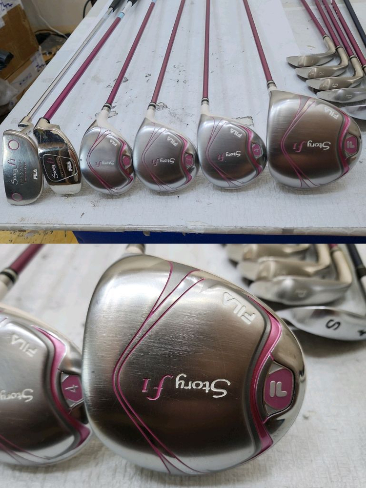 25만 필라 아이언 드라이버 등 여성용 중고골프채 풀세트 이미지