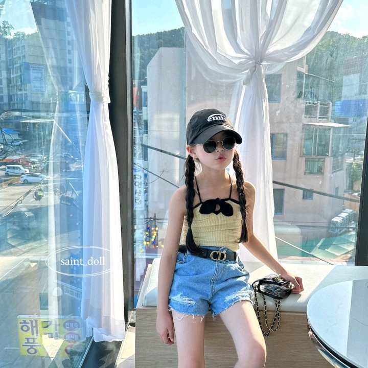 (새상품) 리봉 끈나시, 특가세일 이미지