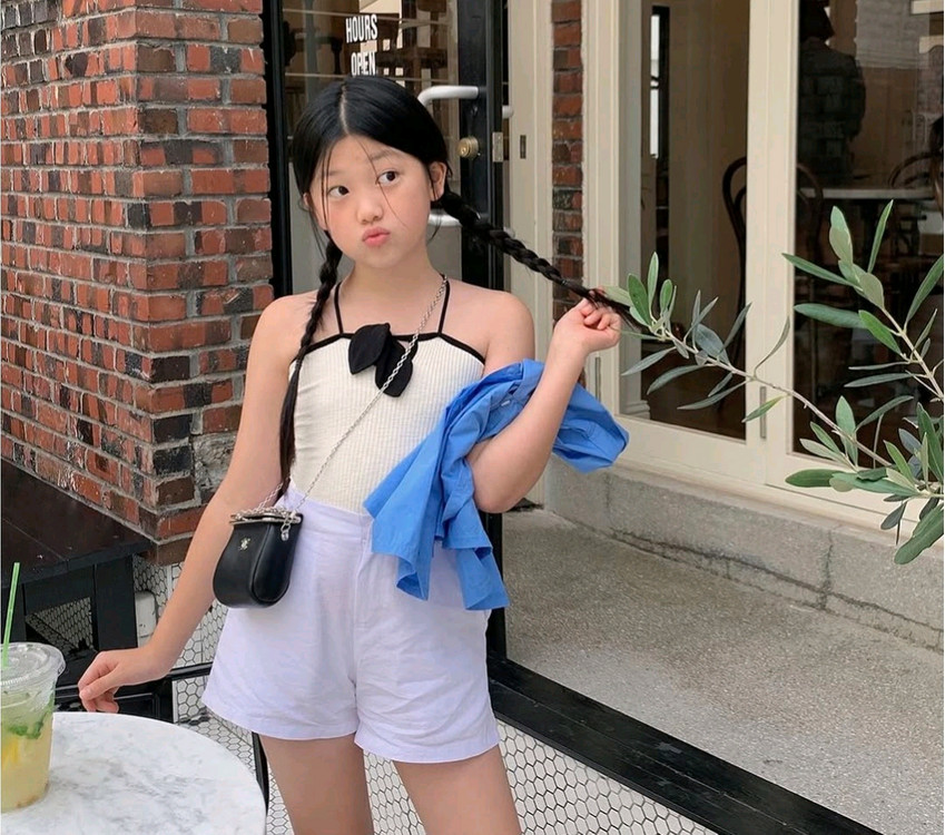 (새상품) 리봉 끈나시, 특가세일 이미지