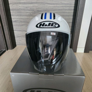 HJC홍진 CH-5 화이트 오픈페이스 헬멧 사이즈L 이미지