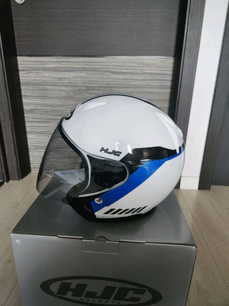 HJC홍진 CH-5 화이트 오픈페이스 헬멧 사이즈L 이미지