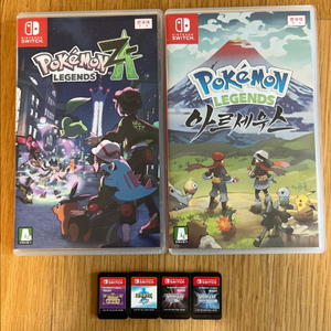 닌텐도스위치 포켓모스터 ZA, 아르세우스, 비이올렛, 포켓몬터 소드, 샤이닝펄, 브릴리언트 다이아몬드 판매합니다. 이미지