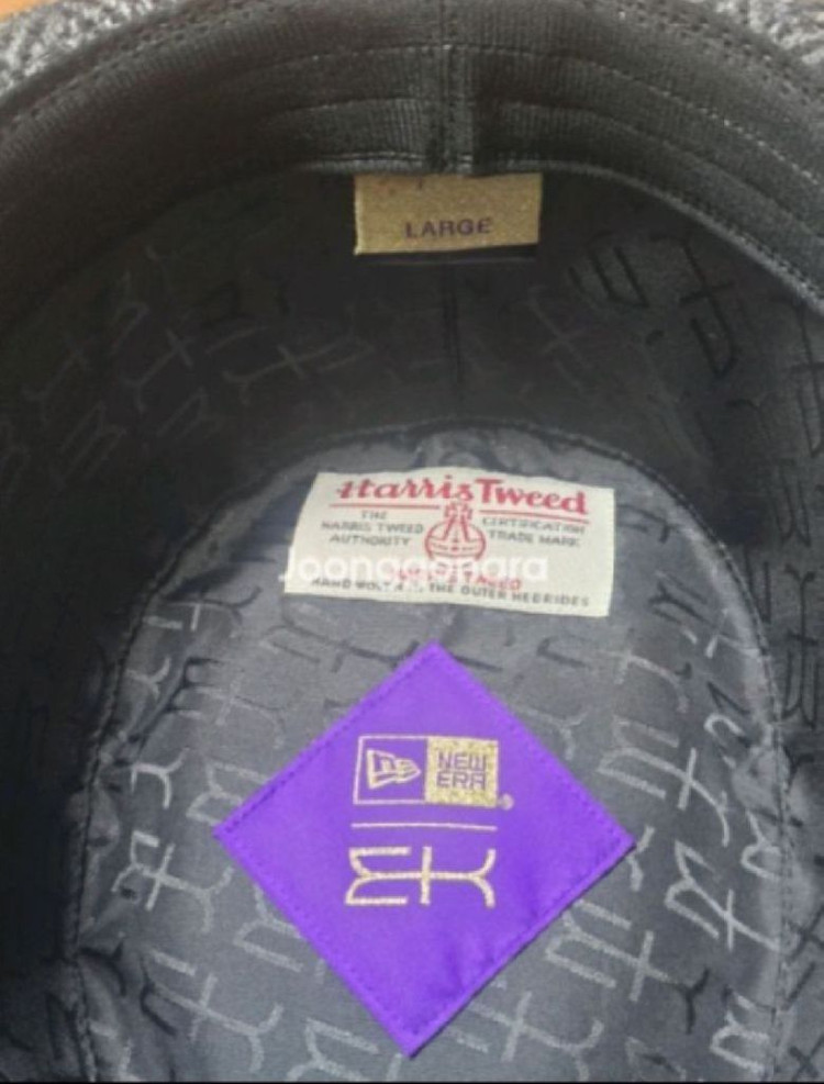 뉴에라 모자 X 해리스 트위드 정품 EK S81 페도라 신품 이미지