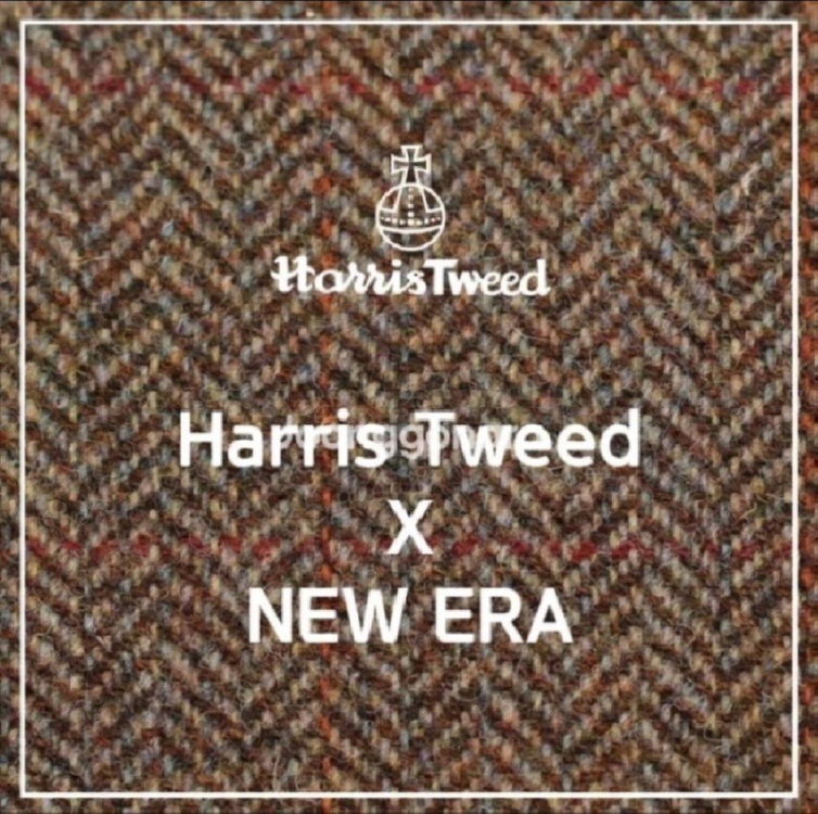 뉴에라 모자 X 해리스 트위드 정품 EK S81 개츠비 헌팅캡 이미지