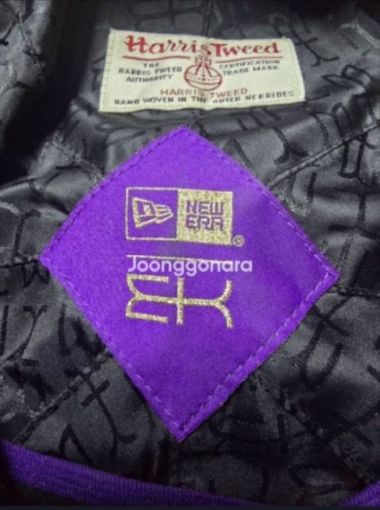 뉴에라 모자 X 해리스 트위드 정품 EK S81 개츠비 헌팅캡 이미지