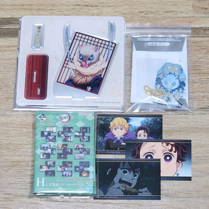 귀멸의 칼날 하시비라 이노스케 아크릴 스탠드 피규어 굿즈 일괄 이미지