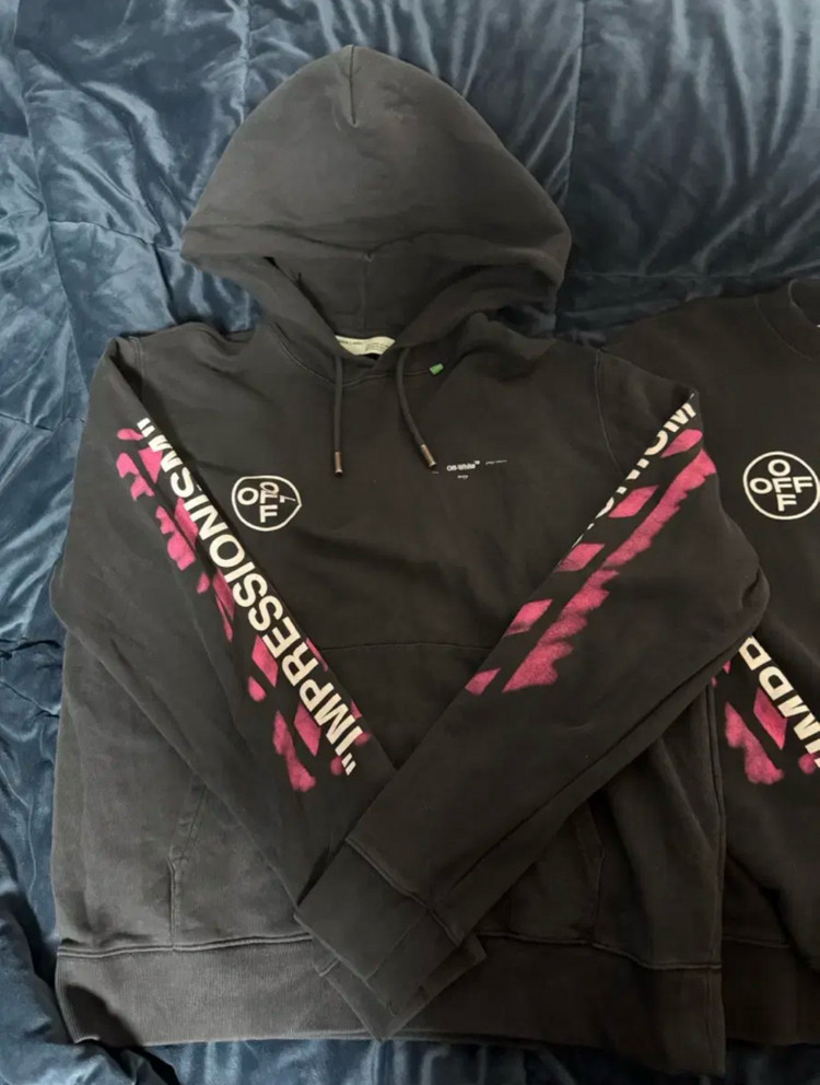 (XL) 오프화이트 스탠실 애로우 맨투맨 후드티 팝니다 이미지