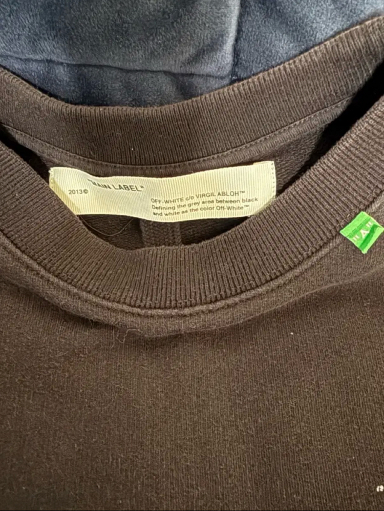 (XL) 오프화이트 스탠실 애로우 맨투맨 후드티 팝니다 이미지