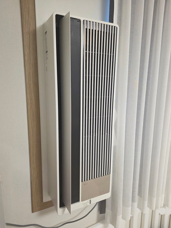 LG 휘센 오브제컬렉션 엣지 창문형 에어컨(창호형 에어컨) WQ05FCWDS1 판매합니다. 이미지