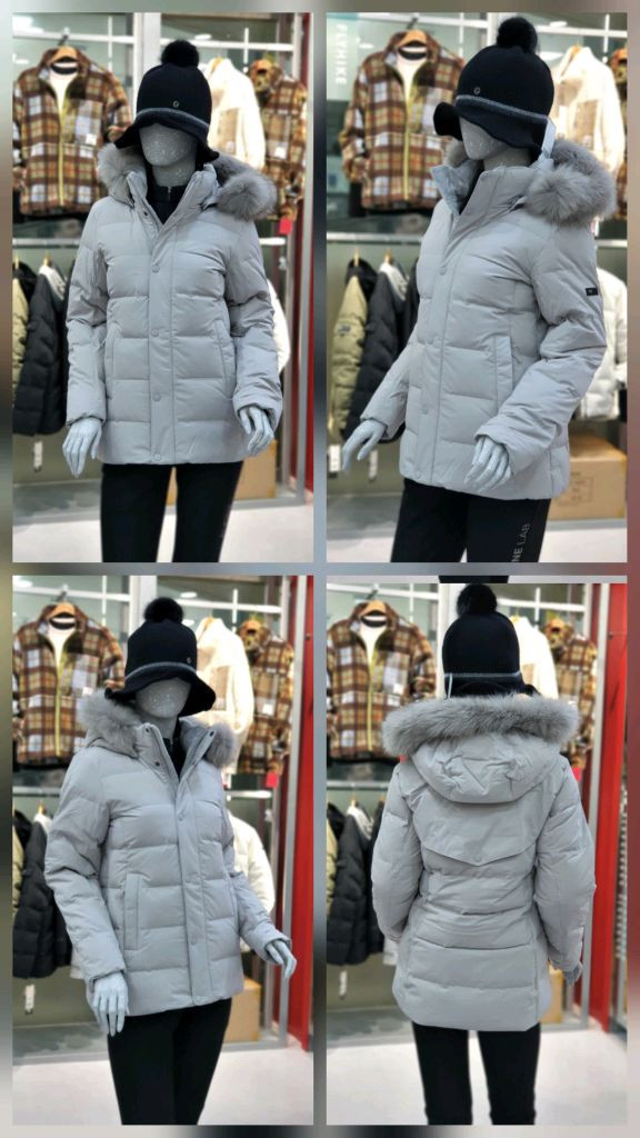 (새제품) K2 여성 구스다운 숏패딩 블랙90 그레이90 이미지