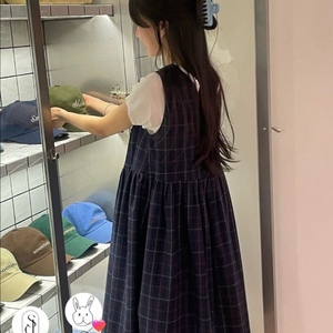 스무드무드 체크 원피스 이미지