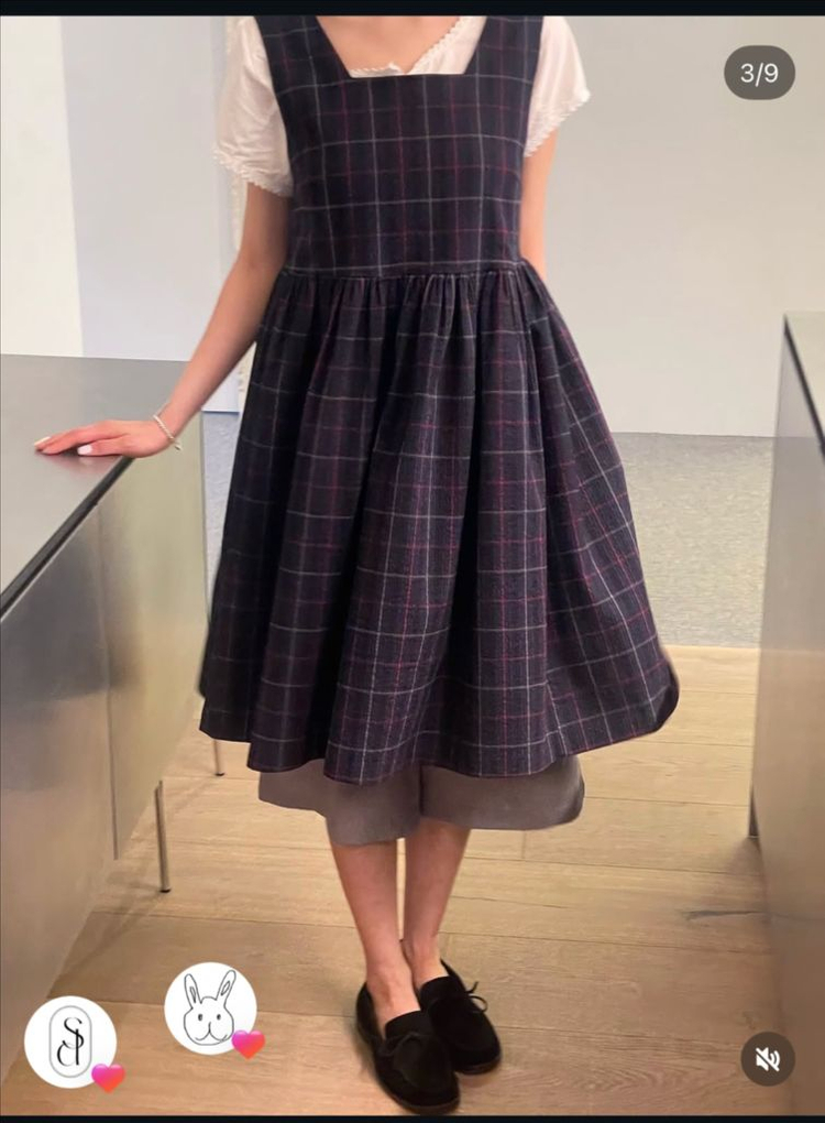 스무드무드 체크 원피스 이미지