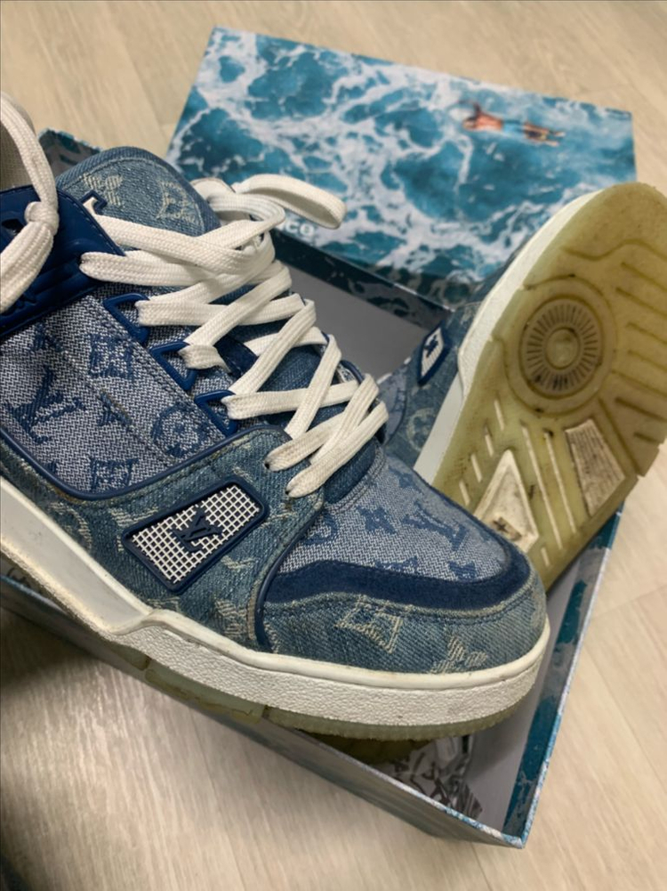 루이비통 데님 모노그램 스니커즈 260 이미지