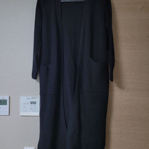 블랙 롱 가디건 이미지