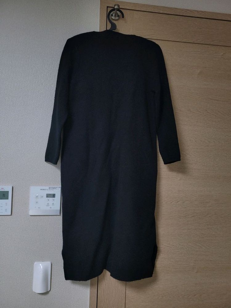 블랙 롱 가디건 이미지