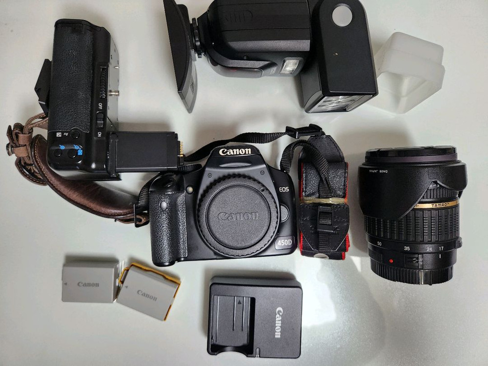 DSLR 카메라 캐논450d 풀세트 이미지