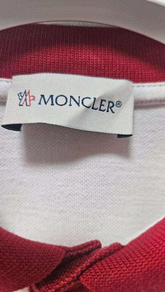 몽클레르 키즈 화이트/레드 카라티 12A 이미지
