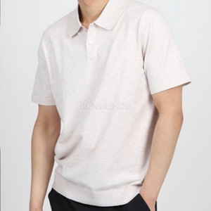 띠어리 고리스 폴로셔츠 라이트 빌렌 멜란지 아이보리 L 이미지