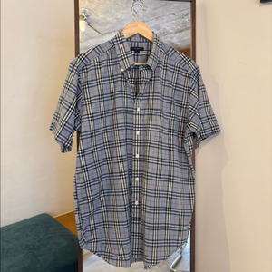 버버리 체크 반팔 셔츠 이미지