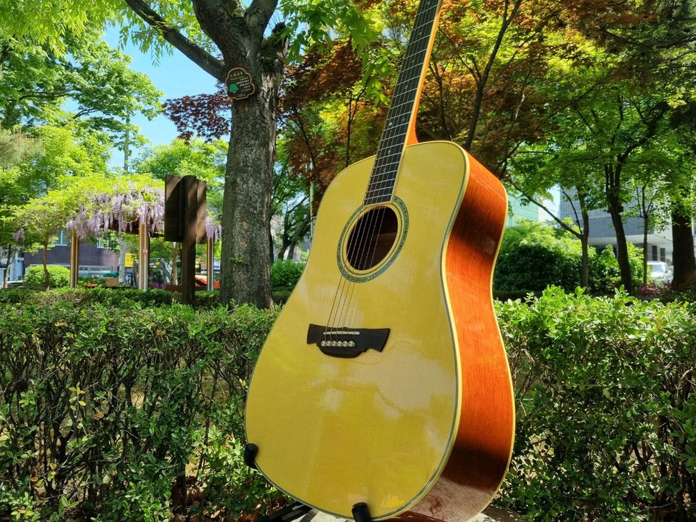 한국산 크래프터 탑솔리드 기타 KD-10 통기타 이미지