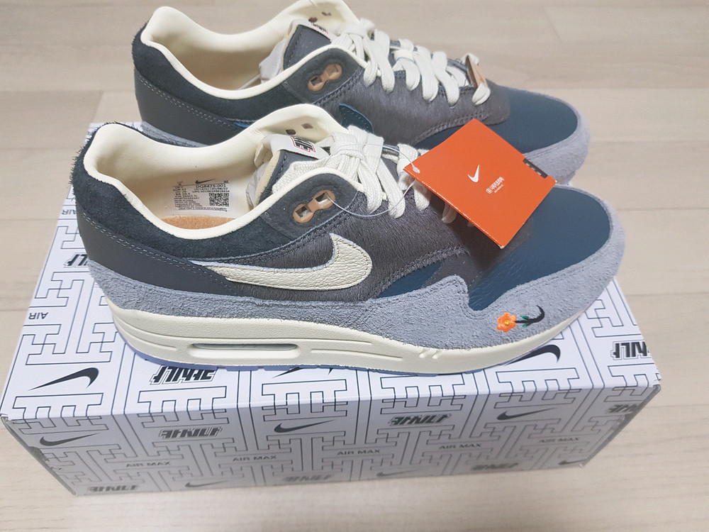 [260] 나이키 x 카시나 에어맥스1 원앙 파티클 그레이 나코탭 정품 미시착 새상품 이미지