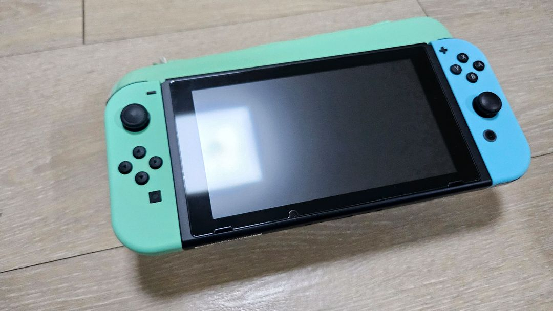 휴대용 게임기 닌텐도 스위치 모여봐요 동물의 숲 에디션 풀박스 이미지