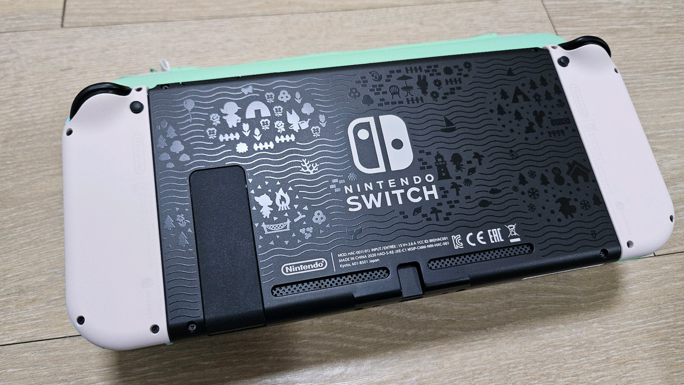 휴대용 게임기 닌텐도 스위치 모여봐요 동물의 숲 에디션 풀박스 이미지