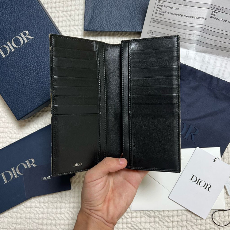 (새상품급 풀구성) 디올 오블리크 장지갑 이미지