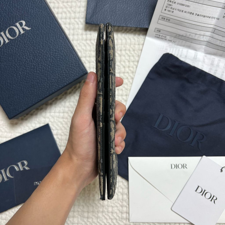 (새상품급 풀구성) 디올 오블리크 장지갑 이미지