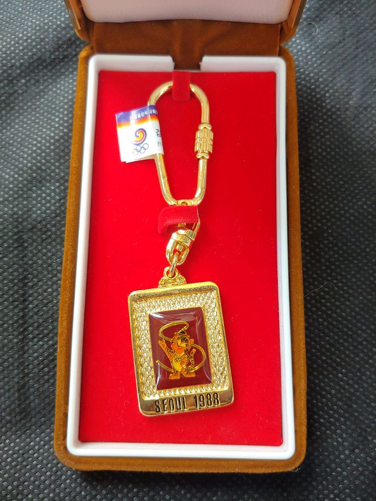 88서울 올림픽 기념 24k도금 열쇠고리 이미지