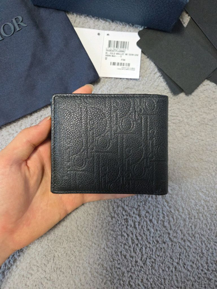 [정품/풀구성] 디올 그래비티 오블리크 코인 반지갑 이미지