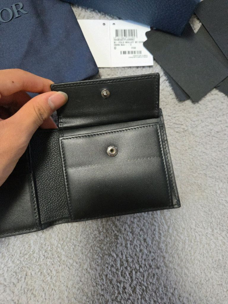 [정품/풀구성] 디올 그래비티 오블리크 코인 반지갑 이미지