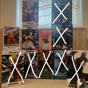 미개봉 피규어 판매합니다(나루토,사스케,사쿠라,체인소맨) (일괄) 이미지