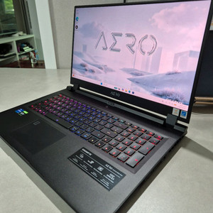기가바이트 AERO 게이밍 노트북(i7 11800H / RTX 3070) !내용확인! 이미지