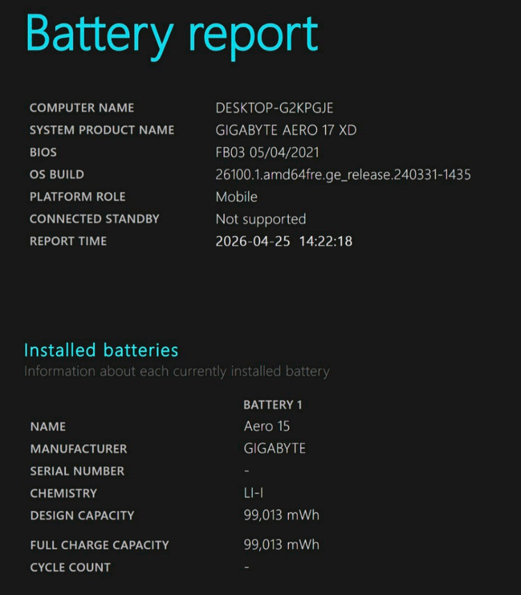 기가바이트 AERO 게이밍 노트북(i7 11800H / RTX 3070) !내용확인! 이미지