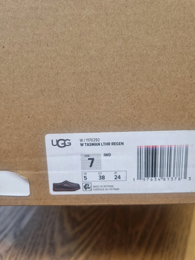 어그 UGG 레더 타스만 슬리퍼 7사이즈 240 이미지