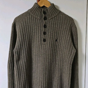 폴로(Polo)진스 반집업 꽈배기 니트 L 이미지