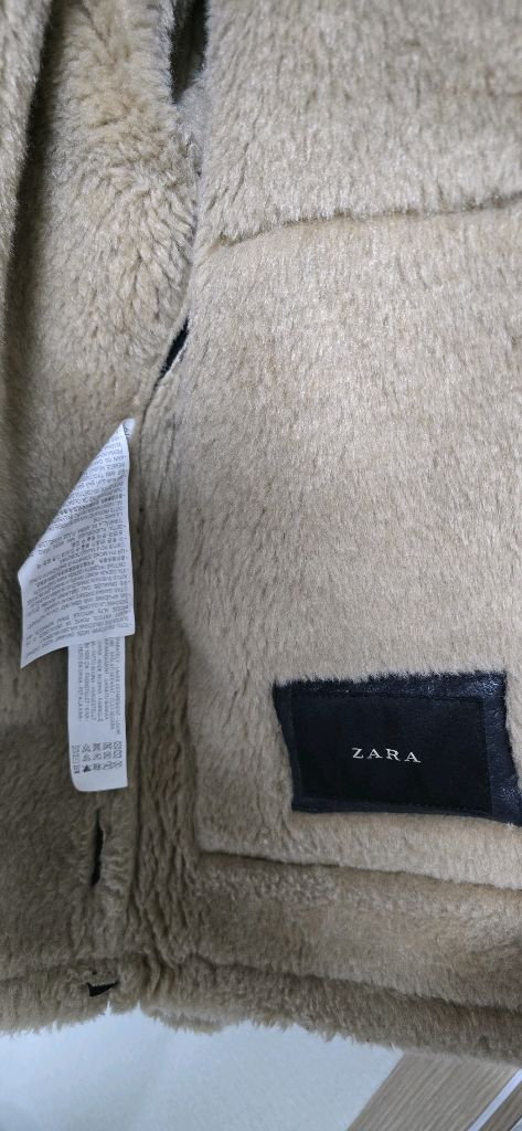 자라 무스탕 양털 자켓 L 100 (가죽 아닙니다) 이미지
