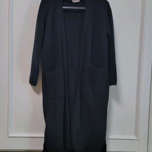 블랙 롱 가디건 이미지