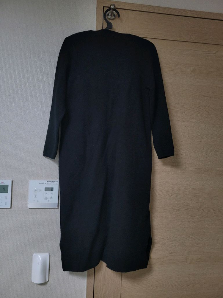 블랙 롱 가디건 이미지