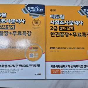 에듀윌 사회조사분석사 2급 실기(필답, 작업형) 이미지