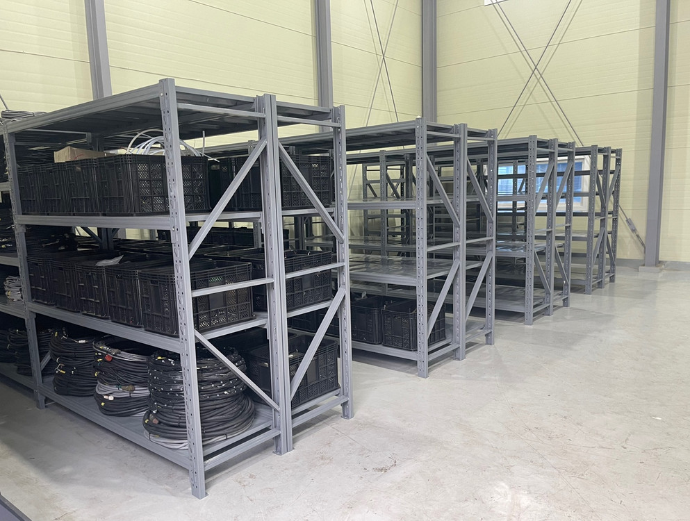 쇼핑몰 공장 창고 매장용 철제다이 철제선반 무볼트앵글 새제품 이미지