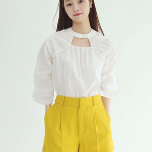 [판매] 프롬엘로힘 제작 초커 블라우스 화이트 Free 미개봉 이미지