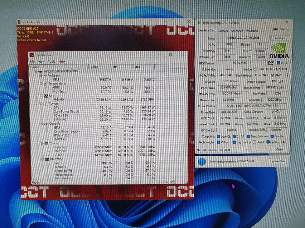 컬러풀 RTX 2060 6GB 그래픽카드 이미지