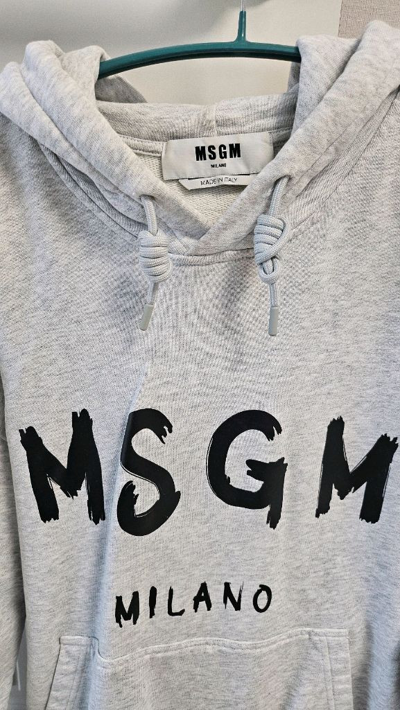 msgm후드티 그레이색상 s사이즈 이미지